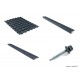 Panneaux tuiles en acier, Bacacier, lot A, toiture pour abri de jardin, Solid, achat