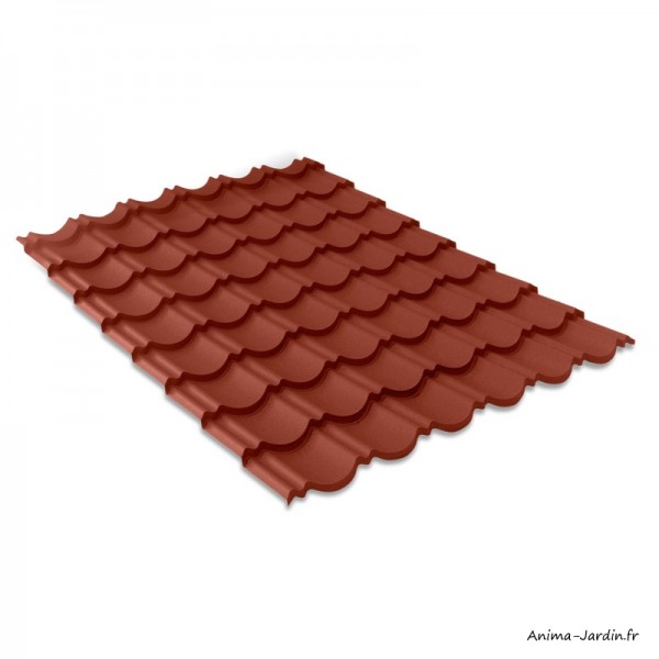 Toiture, couverture abri jardin en panneau tuile, roof, roofing tile panel  garden shed 