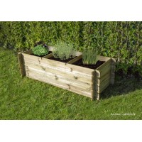 Carré potager, 3 cases, bois, potager extérieur