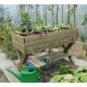 Carré potager sur pied, 6 cases, bois, potager extérieur, Solid, achat, pas cher