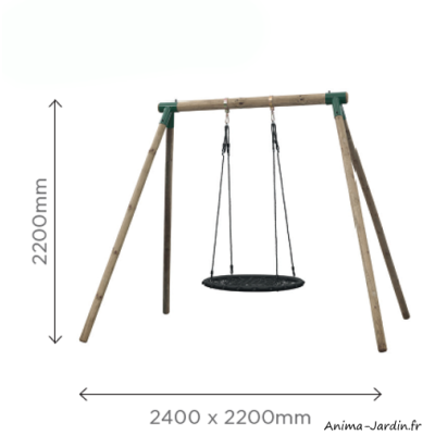 Portique Carla, nid d'oiseau, balançoire, jeu d'extérieur, Solid, achat pas cher