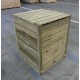 Coffre en bois pour 1 poubelle, cache poubelle , bois autoclave, Solid, achat pas cher