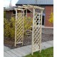 Pergola double arc, bois, H.221 cm, plante grimpante, Solid, achat, pas cher