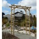 Pergola droite, bois, H.213 cm, plante grimpante, Solid, achat, pas cher