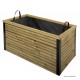 Jardinière en bois, 216 L, rectangle, bac à fleur extérieur, plantes, Solid, pas cher, achat