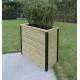 Jardinière en bois, 171 L, rectangle, bac à fleur extérieur, plantes, Solid, pas cher, achat