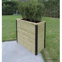 Jardinière en bois, 171 L, rectangle, bac à fleur extérieur, plantes, Solid, pas cher, achat