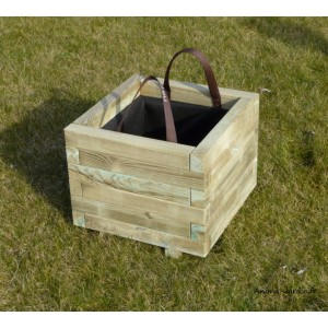 Jardinière en bois, 44 L / 79 L, carré, bac à fleur extérieur, plantes, Solid, pas cher, achat