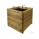 Jardinière en bois, 100 L / 325 L, carré, bac à fleur extérieur, plantes, Solid, pas cher, achat