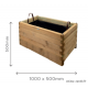 Jardinière en bois, robuste, rectangle, bac à fleur extérieur, plantes, Solid, pas cher, achat