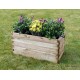 Jardinière en bois, robuste, rectangle, bac à fleur extérieur, plantes, Solid, pas cher, achat