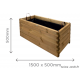 Jardinière en bois, robuste, rectangle, bac à fleur extérieur, plantes, Solid, pas cher, achat