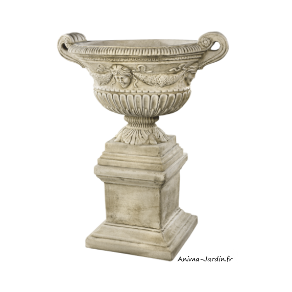 Vasque Renaissance sur base, H.92 cm, Hairie Grandon