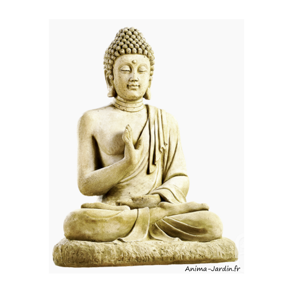 Statue Bouddha Chinois H.41 cm - SERRES-ET-ABRIS.