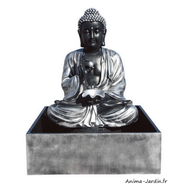 Fontaine centrale Ester Silver Barroco, H.102 cm, Framusa