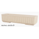 Balconnière relief blanche, 11 L / 21 L / 30 L, Hairie Grandon, jardinière extérieure, jardin, achat, pas cher