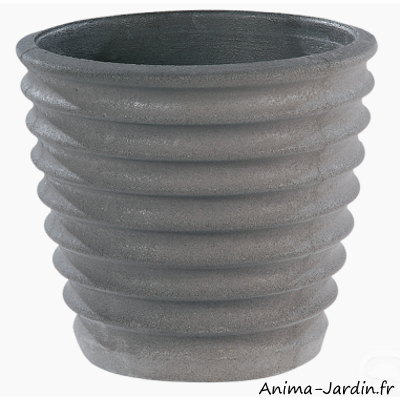 Vase cannelé Nova, Ø.34 cm, Hairie Grandon, pot, jardinière, jardin, achat, pas cher