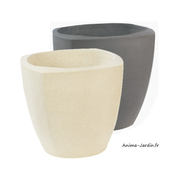 Vase rond et carré Nova, Ø.30 cm, Grandon, pot, jardinière