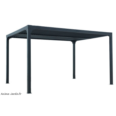 Pergola bioclimatique, 10,80 m², toit plat, aluminium, Foresta, achat, pas cher