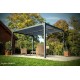 Pergola bioclimatique, 10,80 m², toit plat, aluminium, Foresta, achat, pas cher
