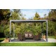Pergola bioclimatique, 10,80 m², toit plat, aluminium, Foresta, achat, pas cher