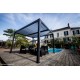 Pergola bioclimatique, 10,80 m², toit plat, aluminium, Foresta, achat, pas cher