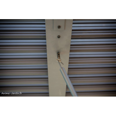 Pergola bioclimatique, 10,80 m², toit plat, aluminium, Foresta, achat, pas cher