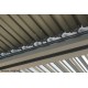 Pergola bioclimatique, 10,80 m², toit plat, aluminium, Foresta, achat, pas cher