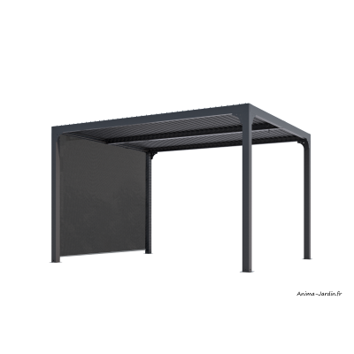 Pergola bioclimatique, 10,80 m², toit plat, aluminium, Foresta, achat, pas cher