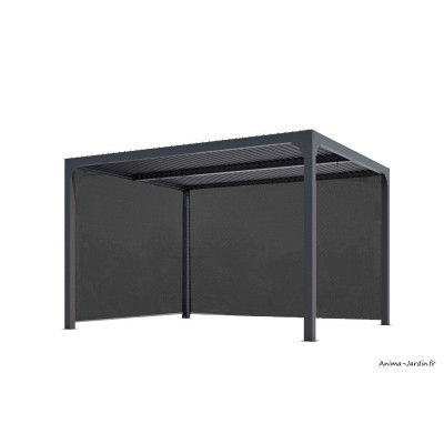 Pergola bioclimatique, 10,80 m², toit plat, aluminium, Foresta, achat, pas cher