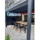 Pergola bioclimatique, 10,80 m², toit plat, aluminium, Foresta, achat, pas cher