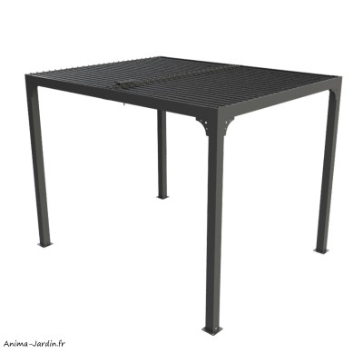 Auvent Ombra, toit plat, couverture bac acier, Foresta, achat, vente, pas cher