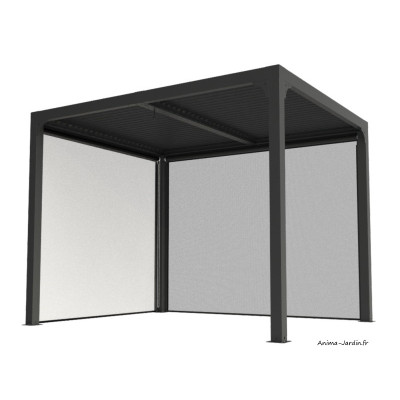 Auvent Ombra, toit plat, couverture bac acier, Foresta, achat, vente, pas cher