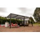 Pergola bioclimatique, 10,80 m², toit plat, aluminium, Foresta, achat, pas cher