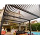 Pergola bioclimatique, 10,80 m², toit plat, aluminium, Foresta, achat, pas cher