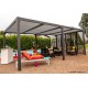 Pergola bioclimatique, 10,80 m², toit plat, aluminium, Foresta, achat, pas cher