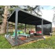 Pergola bioclimatique, 10,80 m², toit plat, aluminium, Foresta, achat, pas cher