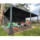 Pergola bioclimatique, 10,80 m², toit plat, aluminium, Foresta, achat, pas cher