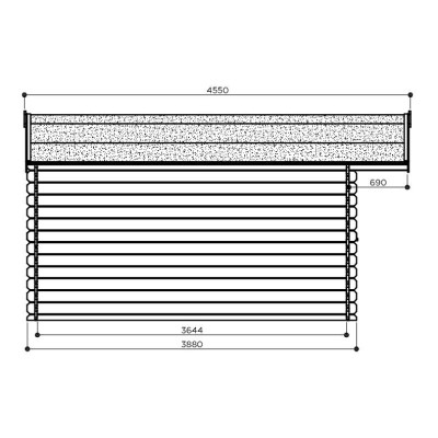 Abri de jardin en bois 28mm, Visp, 14m², 2 portes, Solid, pas cher, achat, vente