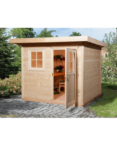 Abri de jardin en bois, 170, 4,95m², H.2,16 m, Weka