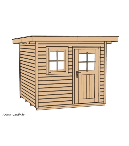 Abri de jardin en bois, 170, 4,81 m², parois 28mm, Weka, achat, pas cher