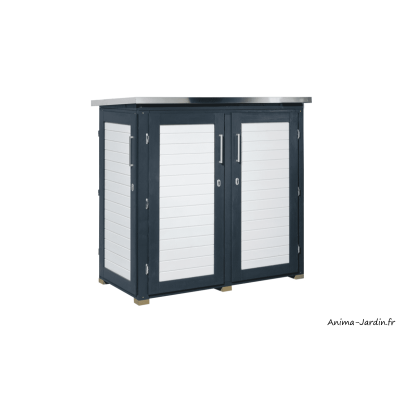 Remise à outils, 3 faces, 1,1 m², murale, bois, GartenQ terrasse, Weka, achat, pas cher