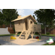 Maisonnette sur pilotis, terrasse, toboggan, Lotti, jeu pour enfant, Weka, achat, pas cher