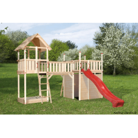 Aire de jeu, Tabaluga, H.3,31 m, pont, toboggan, tour, bac à sable, jeu pour enfant, Weka, achat, pas cher