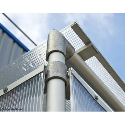 Abri vélos et motos, Éco, 5 places, aluminium, toiture polycarbonate, achat