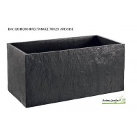 Bac, Jardinière en béton ciré 78cm, Quiberon, couleur ardoise, achat