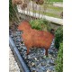 Silhouette en métal, mouton, aspect rouille, décoration du jardin, achat, pas cher