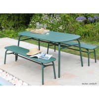 Salon de jardin, table et bancs, Set Oscar, ProLoisirs, achat, pas cher