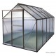 Serre de jardin en polycarbonate, Diamant 106, 6 m², gris, avec base, culture, achat, pas cher