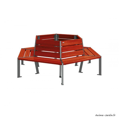 Banc Tour D'arbre, Silaos, mobilier urbain, banc de ville